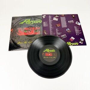 Vintage 1988 Capitol Poison Open Up and Say Ahh Vinyl Record LP